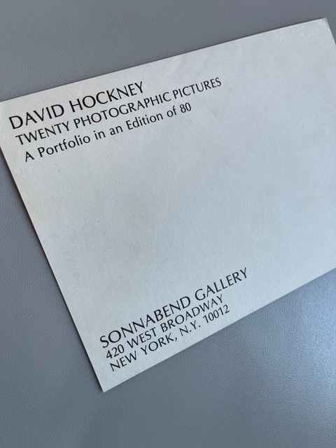 David Hockney Invitation (1976)