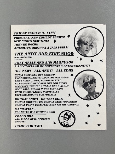 Danceteria : The Andy et Edie Show (1984)