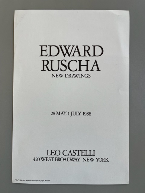 Edward Ruscha (1988)