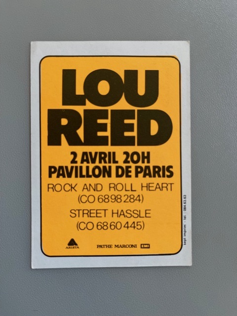 Lou Reed Concert (1977)