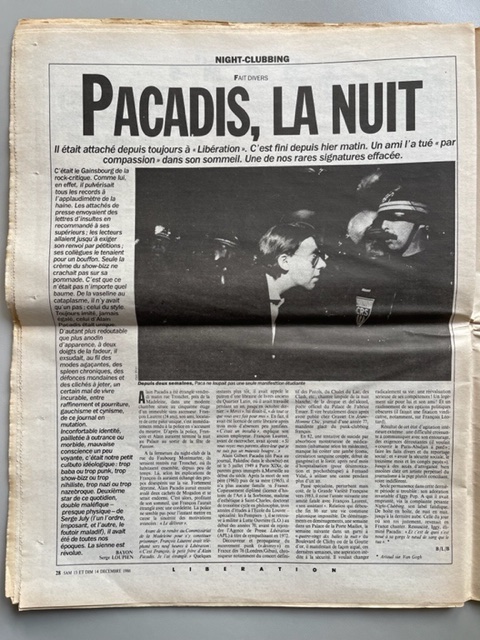 Alain Pacadis (1986)