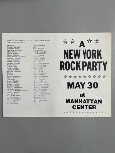 A New York Rock Party (1976)