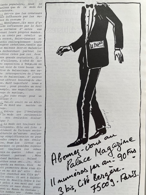 Le Palace Magazine n°6 (1981)